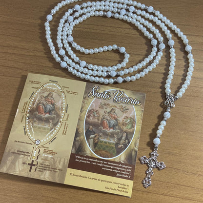 ROSÁRIO PÉROLA NOSSA SENHORA APARECIDA 8MM (1 UNIDADE)