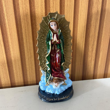 IMAGEM DE RESINA NACIONAL NOSSA SENHORA DE GUADALUPE 13CM (1 UNIDADE)