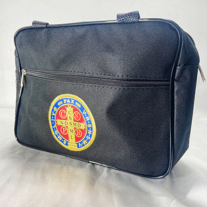 BOLSA PORTA BIBLIA MEDALHA SÃO BENTO 20X25 (1 UNIDADE)