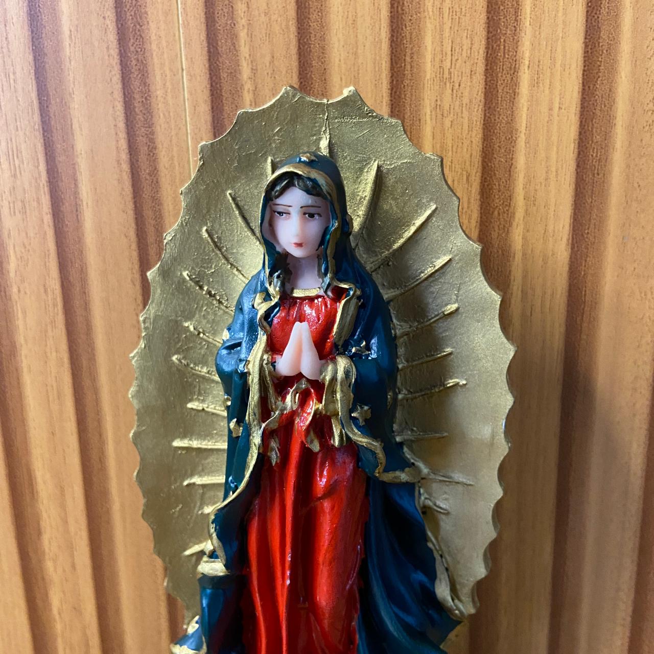 IMAGEM DE RESINA NACIONAL NOSSA SENHORA DE GUADALUPE 21CM (1 UNIDADE)