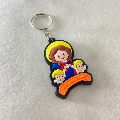 CHAVEIRO EMBORRACHADO NOSSA SENHORA DESATADORA DOS NÓS (12 UNIDADES)