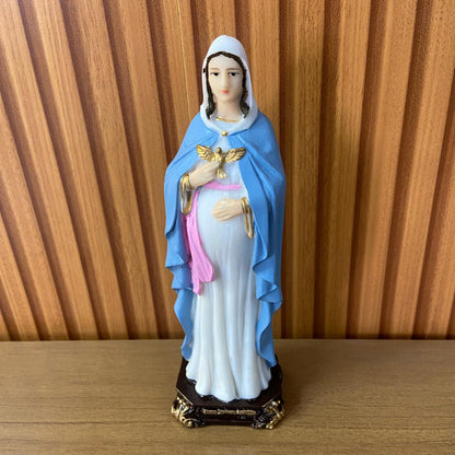 IMAGEM DE RESINA NACIONAL NOSSA SENHORA GRÁVIDA 20CM (1 UNIDADE)