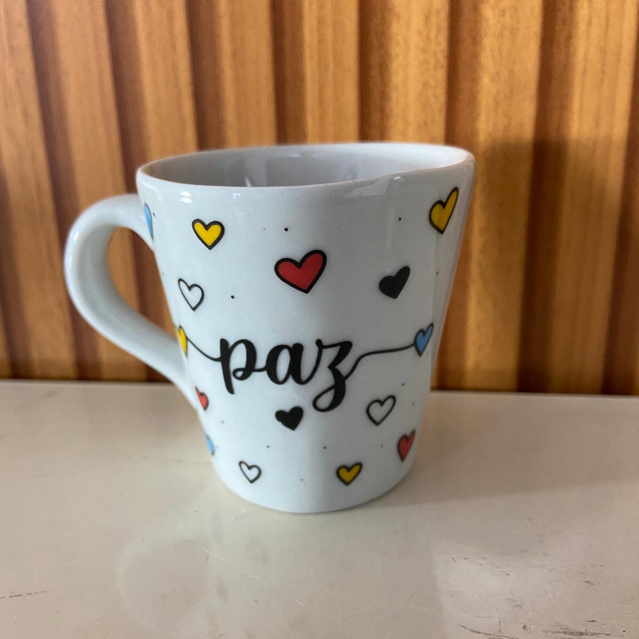 XÍCARA BRANCA PAZ (1 UNIDADE)