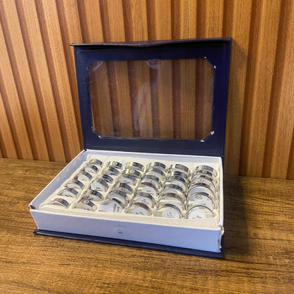ANEL AÇO INOX MEDALHA SÃO BENTO E JESUS (36 UNIDADES)