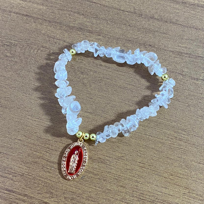 PULSEIRA CRISTAL SÃO JUDAS TADEU MOD1  ( 1 UNIDADE)