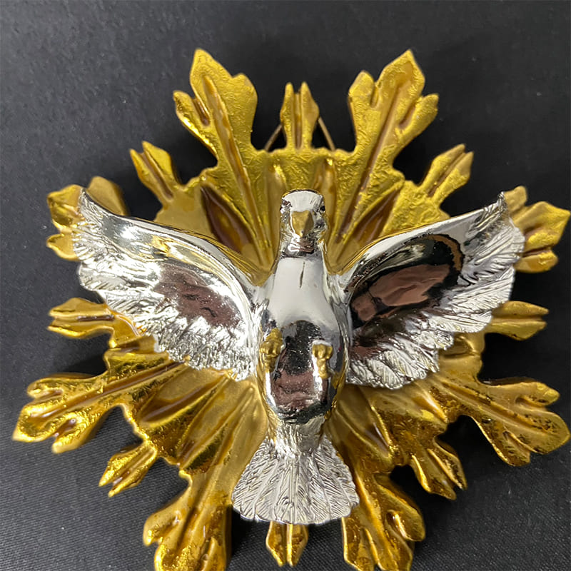 IMAGEM DE RESINA IMPORTADA DIVINO ESPIRITO SANTO DE PAREDE 9CM (1 UNIDADE)