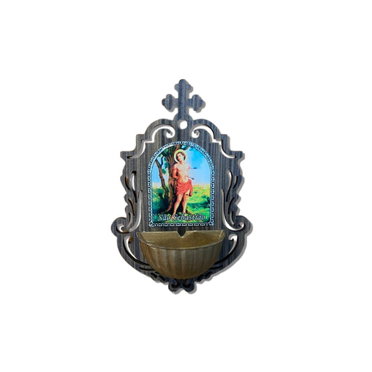 PORTA AGUA BENTA MDF SÃO SEBASTIÃO 16CM (1 UNIDADE)