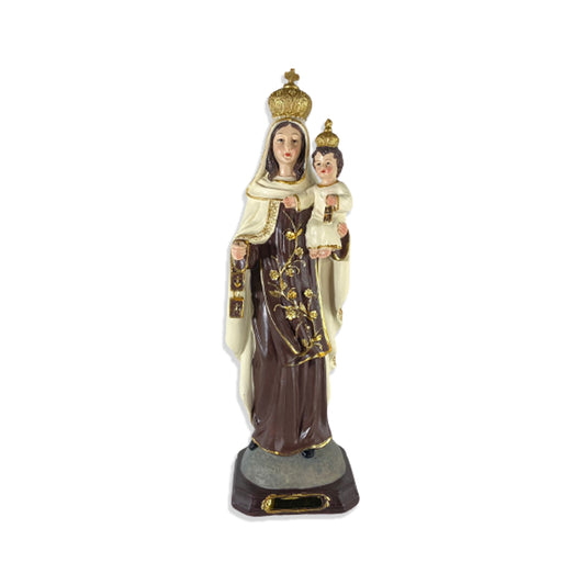 IMAGEM DE RESINA IMPORTADA NOSSA SENHORA DO CARMO 31CM (1 UNIDADE)