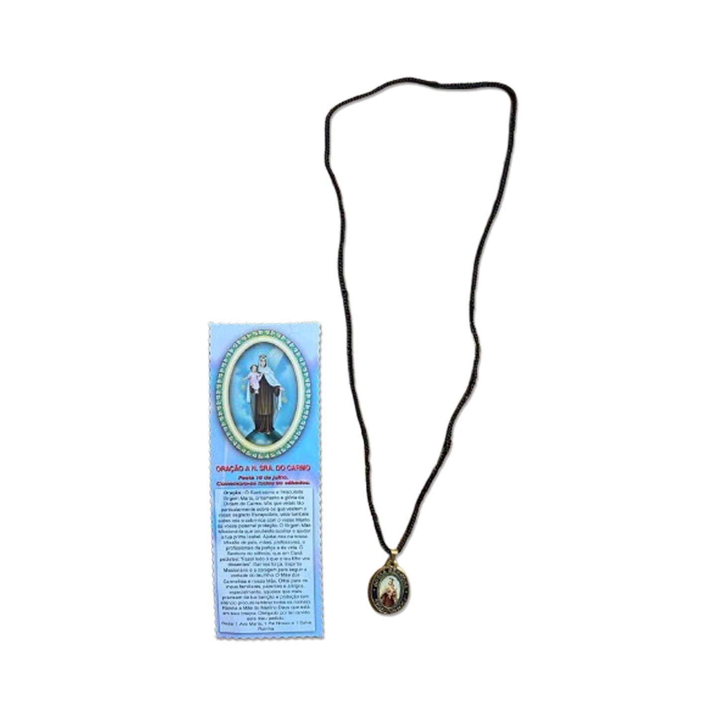 CORDÃO COM MEDALHA DOURADA NOSSA SENHORA DO CARMO MOD2 (1 UNIDADES)
