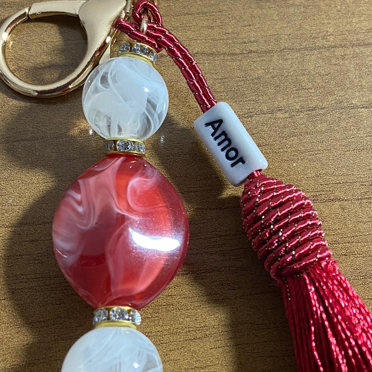 CHAVEIRO DE PEDRARIAS SÃO MIGUEL ARCANJO EM RESINA (1 UNIDADE)