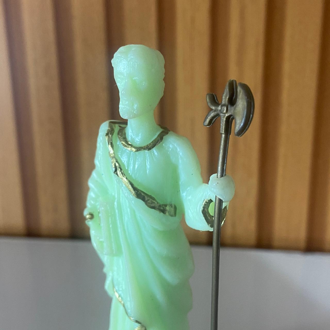 IMAGEM DE PLÁSTICO SÃO JUDAS TADEU FLUORESCENTE  10,5CM  (1 UNIDADE)