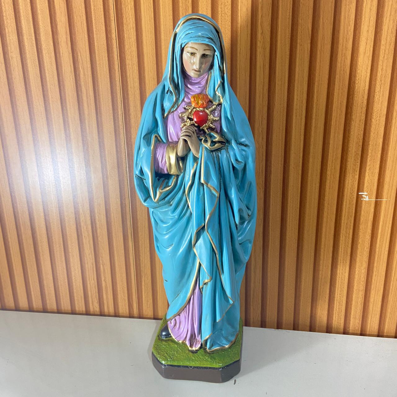 IMAGEM DE GESSO NOSSA SENHORA DAS DORES 43CM (1 UNIDADE)