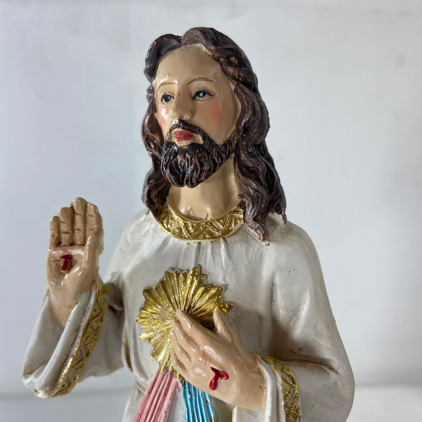 IMAGEM DE RESINA IMPORTADA JESUS MISERICORDIOSO 21CM (1 UNIDADE)