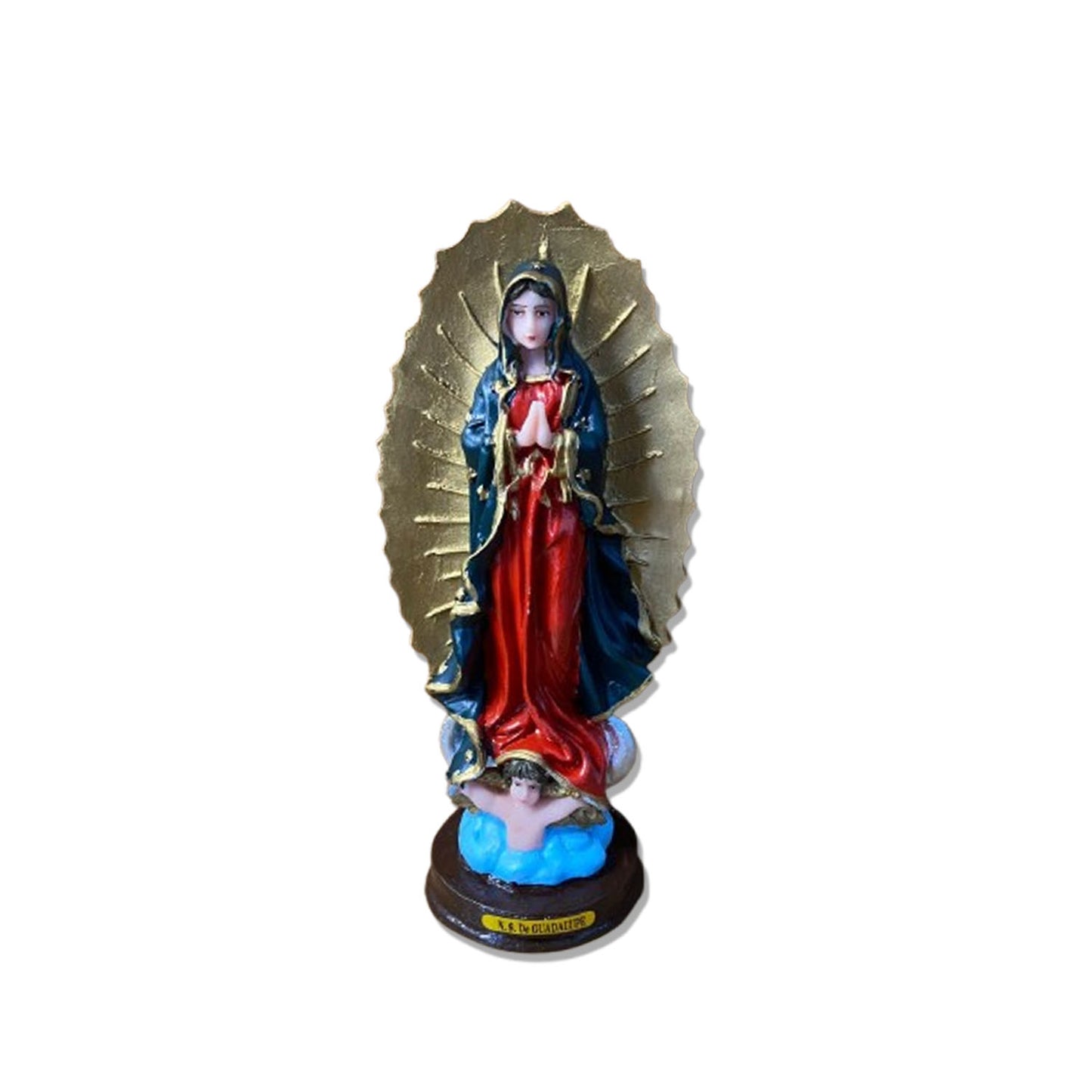 IMAGEM DE RESINA NACIONAL NOSSA SENHORA DE GUADALUPE 21CM (1 UNIDADE)