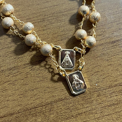 PULSEIRA ESCAPULARIO DOURADA (3 UNIDADES)