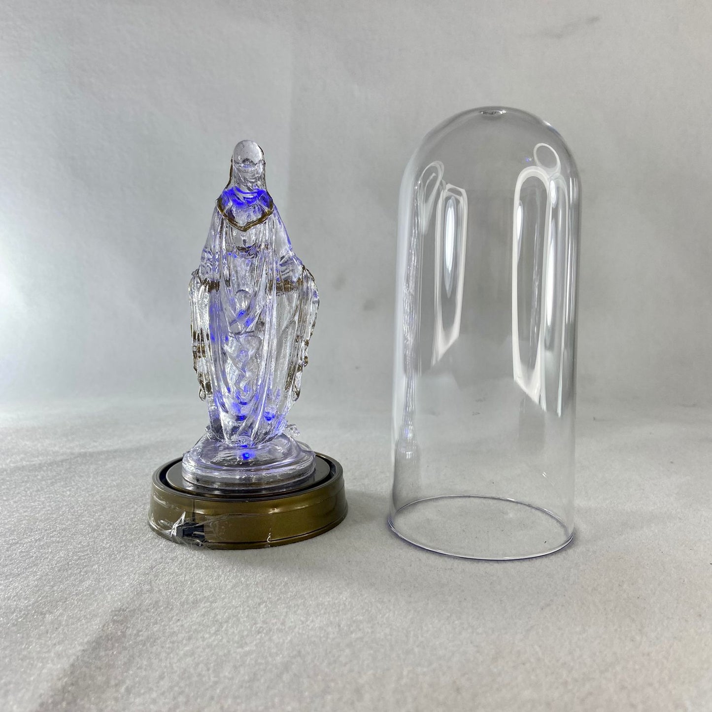 IMAGEM DE ACRÍLICO NOSSA SENHORA DAS GRAÇAS COM LED E REDOMA 13CM (1 UNIDADE)