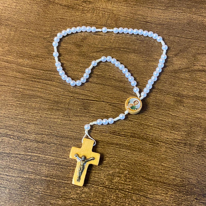 TERÇO PÉROLA MIRIM SÃO JOSÉ 06MM (12 UNIDADES)