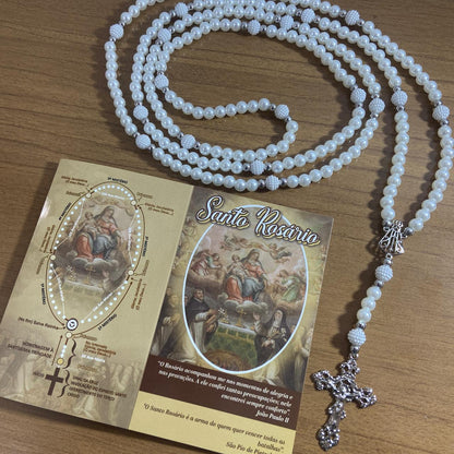 ROSÁRIO PÉROLA NOSSA SENHORA APARECIDA 8MM (1 UNIDADE)
