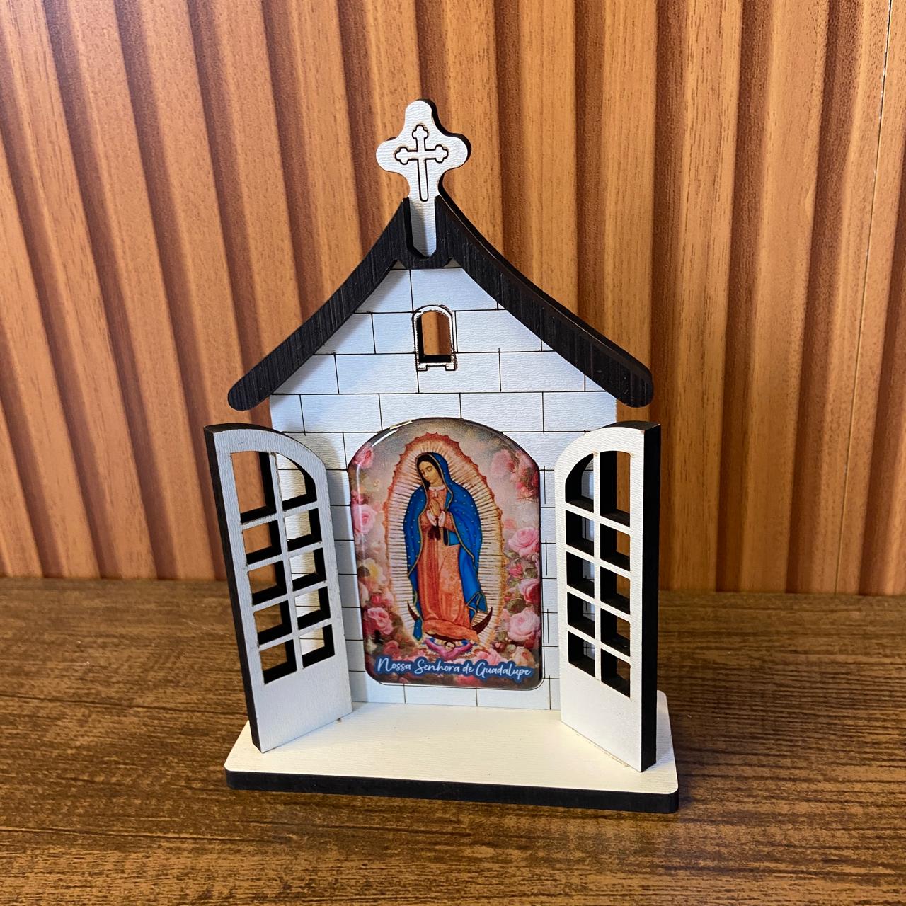 CAPELA PORTA NOSSA SENHORA DE GUADALUPE 16CM (1 UNIDADE)