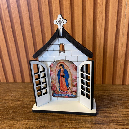 CAPELA PORTA NOSSA SENHORA DE GUADALUPE 16CM (1 UNIDADE)