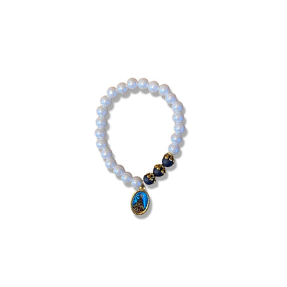 PULSEIRA PÉROLA NOSSA SENHORA APARECIDA MOD2 (01 UNIDADE)