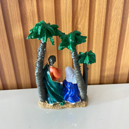 IMAGEM DE RESINA NACIONAL PRESÉPIO ÚNICO COQUEIRO 11,5CM (1 UNIDADE)