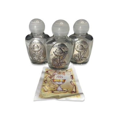 PORTA AGUA BENTA DE VIDRO EUCARISTIA MOD2 (3 UNIDADES)