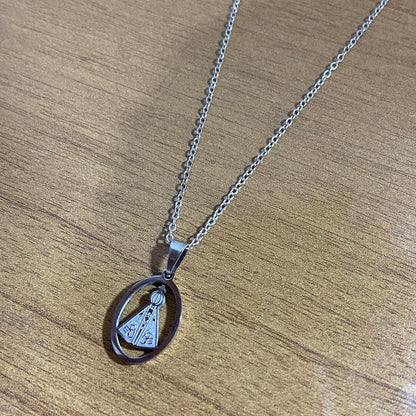 CORRENTE AÇO INOX NOSSA SENHORA APARECIDA MOD1  (1 UNIDADE)