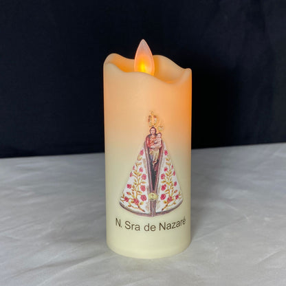 VELA ELETRÔNICA NOSSA SENHORA DE NAZARÉ 11CM (1 UNIDADE)