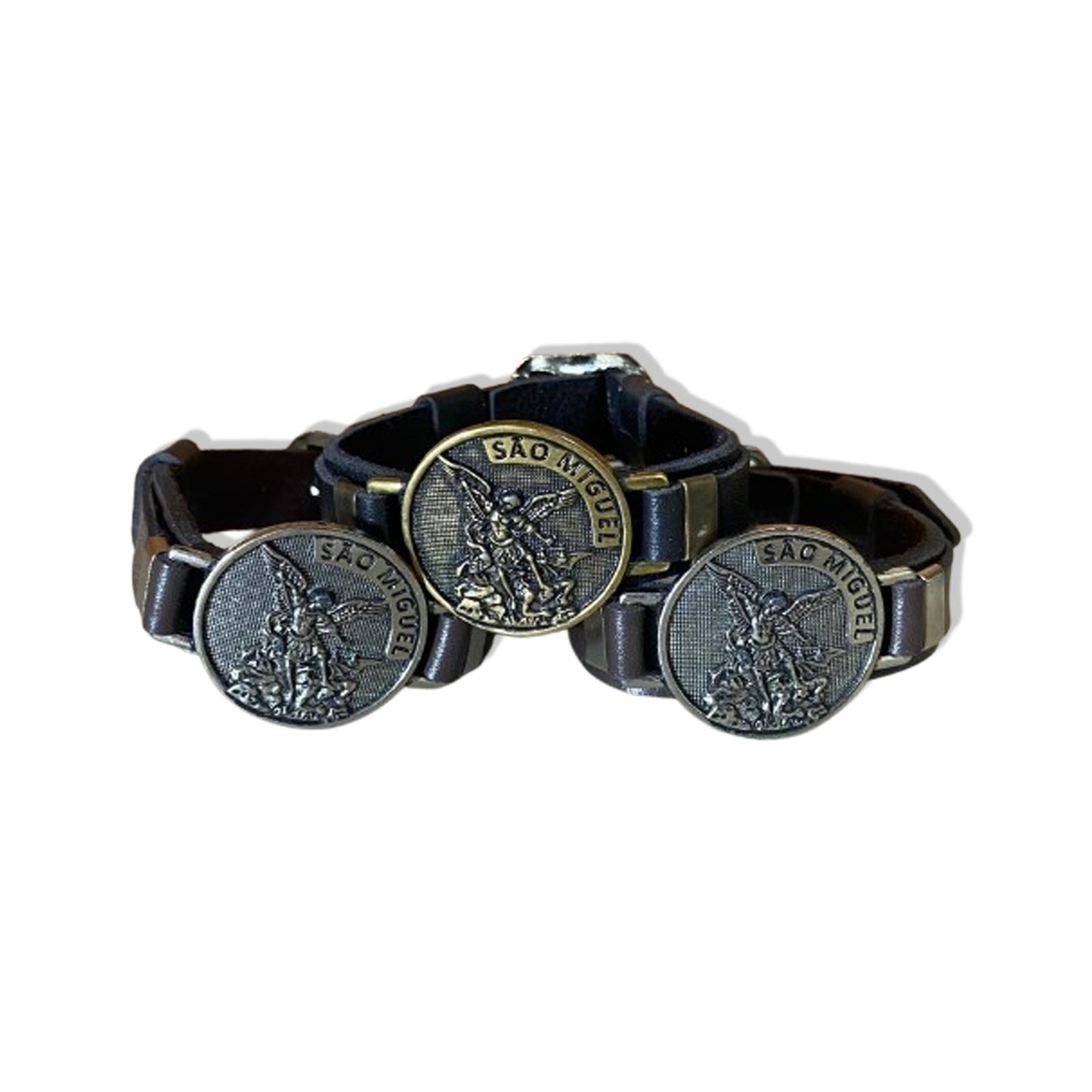 PULSEIRA COURO SÃO MIGUEL ARCANJO SORTIDOS (6 UNIDADES)