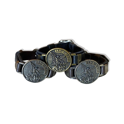 PULSEIRA COURO SÃO MIGUEL ARCANJO SORTIDOS (6 UNIDADES)