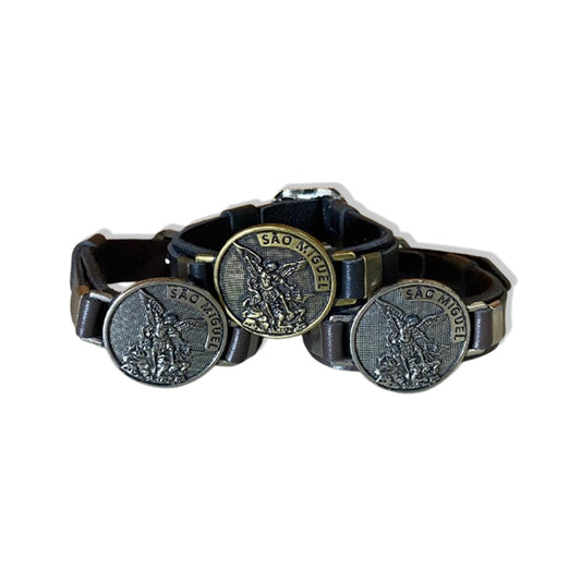 PULSEIRA COURO SÃO MIGUEL ARCANJO SORTIDOS (6 UNIDADES)