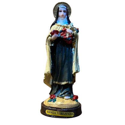 IMAGEM DE RESINA NACIONAL SANTA TERESINHA 14,5CM (1 UNIDADE)