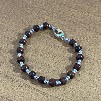 PULSEIRA DE MADEIRA SANTO ANTÔNIO  (01 UNIDADE)