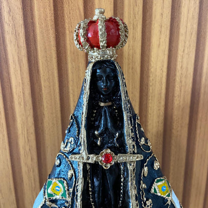 IMAGEM DE RESINA NACIONAL NOSSA SENHORA APARECIDA 20,5CM (1 UNIDADE)