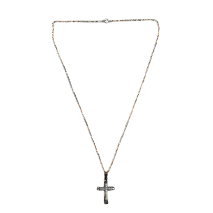 CORRENTE AÇO INOX CRUCIFIXO PAI NOSSO MOD5  (1 UNIDADES)