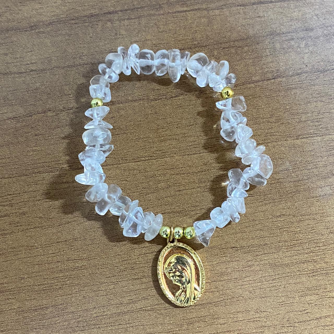 PULSEIRA CRISTAL NOSSA SENHORA DO SILÊNCIO  ( 1 UNIDADE)