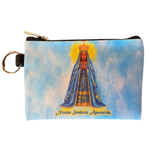 BOLSA PORTA MOEDAS NOSSA SENHORA APARECIDA MOD1 (1 UNIDADE)