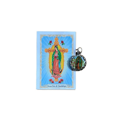 MEDALHA NÍQUEL RESINADA NOSSA SENHORA DE GUADALUPE (6 UNIDADE)