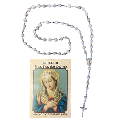 TERÇO SEMENTE CONTA DE LÁGRIMAS DE NOSSA SENHORA (1 UNIDADE)
