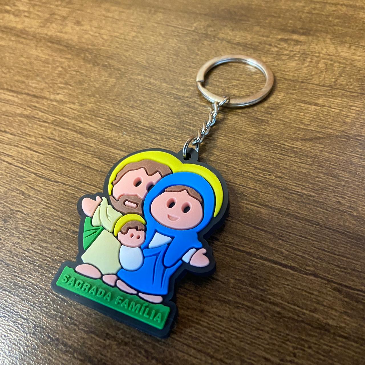 CHAVEIRO EMBORRACHADO SAGRADA FAMÍLIA  MOD3 (12 UNIDADES)