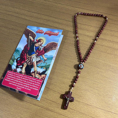 TERÇO DE MADEIRA MIRIM SÃO MIGUEL ARCANJO 06MM ( 03UNIDADES )