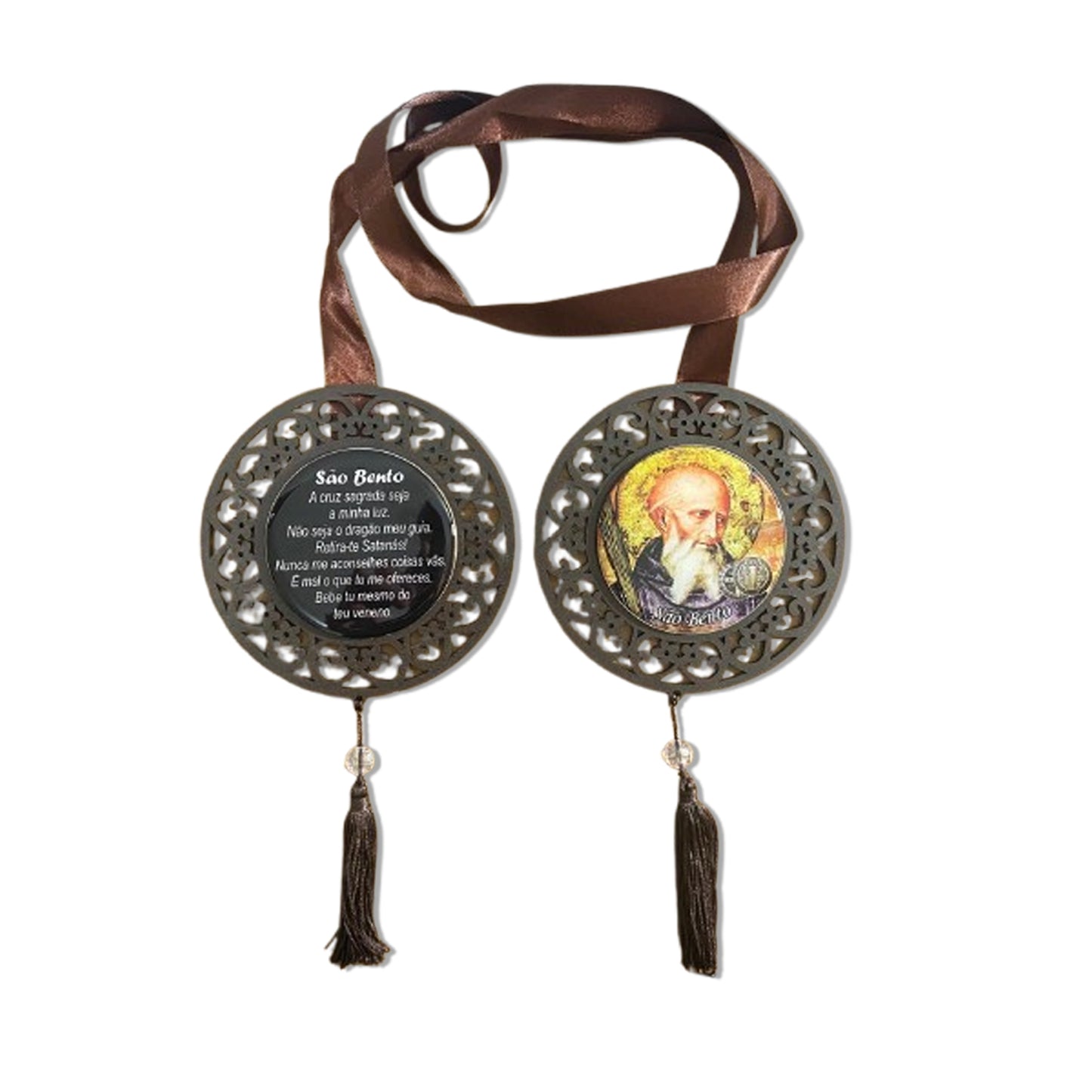 ESCAPULÁRIO DE PORTA TABACO SÃO BENTO (1 UNIDADE)