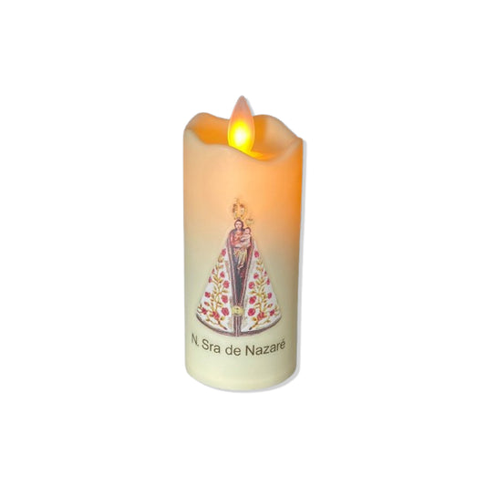 VELA ELETRÔNICA NOSSA SENHORA DE NAZARÉ 11CM (1 UNIDADE)