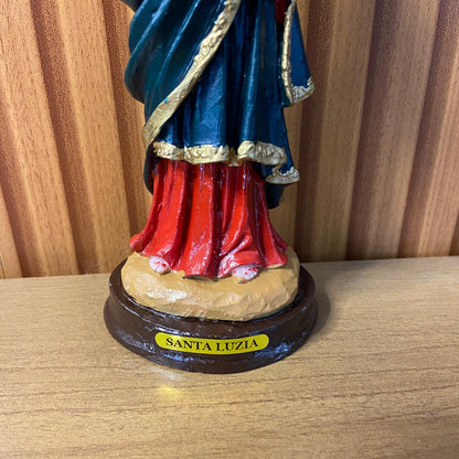 IMAGEM DE RESINA NACIONAL SANTA LUZIA 20CM (1 UNIDADE)