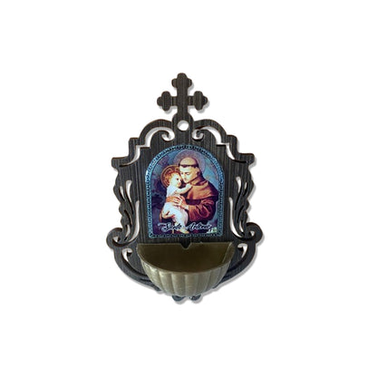 PORTA AGUA BENTA MDF SANTO ANTÔNIO 16CM (1 UNIDADE)