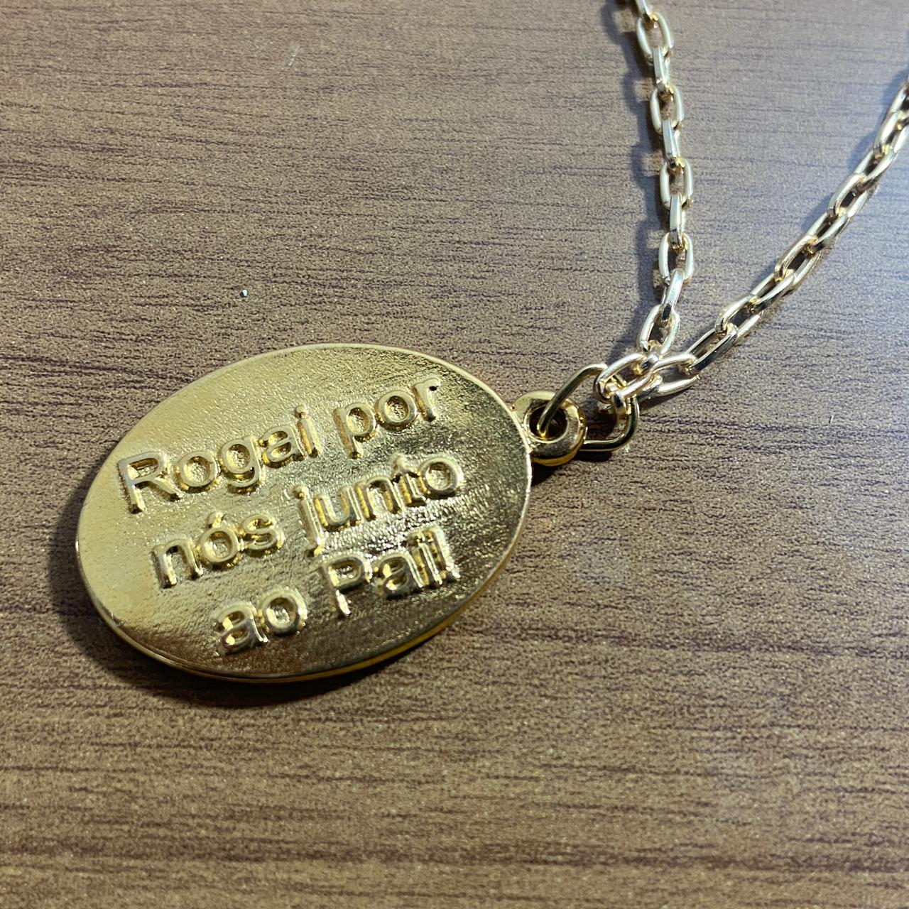 CORRENTE DOURADA SAGRADO CORAÇÃO DE JESUS ( 1 UNIDADES)