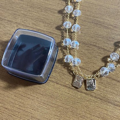 PULSEIRA ESCAPULARIO CRISTAL (3 UNIDADES)