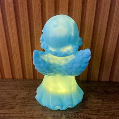 LUMINÁRIA LED ANJINHO AZUL 14CM (1 UNIDADE)