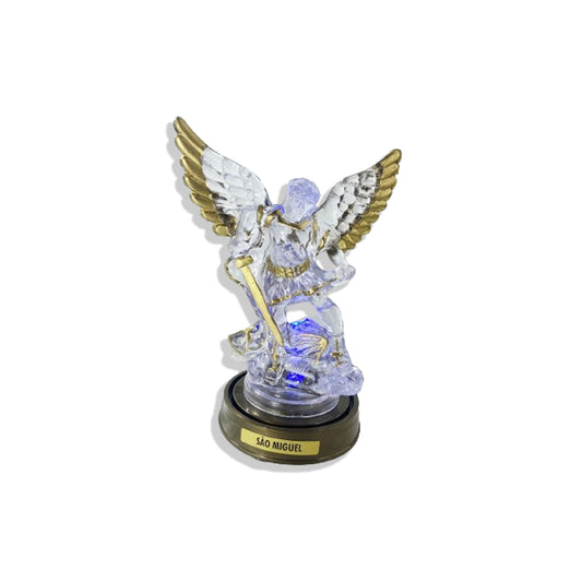 IMAGEM DE ACRÍLICO SÃO MIGUEL COM LED 14CM (1 UNIDADE)